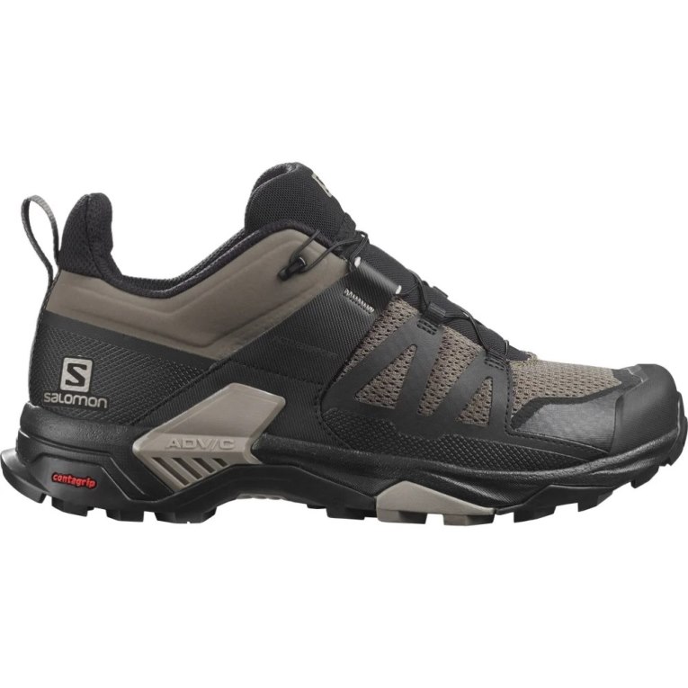 Black / Khaki Salomon X Ultra 4 Men\'s Hiking Shoes | IE LB3172